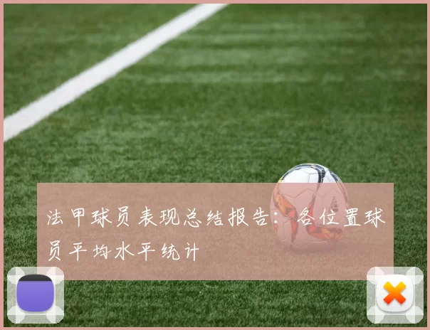 法甲球员表现总结报告:各位置球员平均水平统计